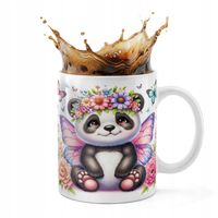 KUBEK CERAMICZNY 330ML DRUK - ZWIERZĘTA PANDA