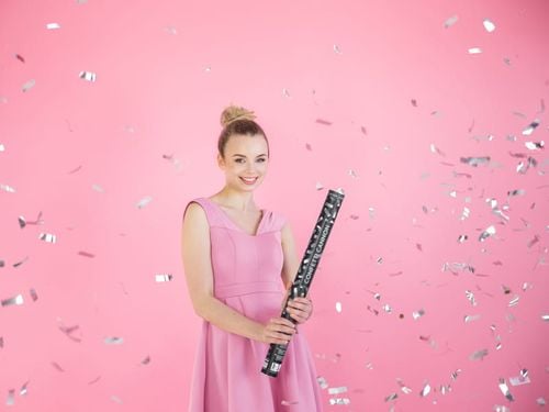 Tuba z konfetti, srebrny, 60cm na Arena.pl