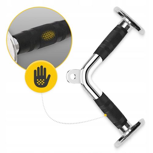 UCHWYT DO WYCIĄGU ATLASU ĆWICZEŃ GRYF V-BAR TRICEPS BICEPS TRÓJKĄT PODWÓJNY na Arena.pl