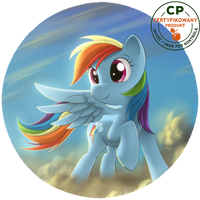 Opłatek na tort Little Pony - Rainbow Dash