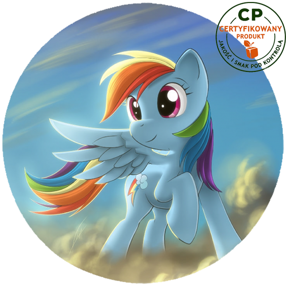Opłatek na tort Little Pony - Rainbow Dash zdjęcie 1