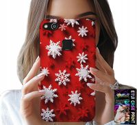 ETUI DO HUAWEI P9 LITE 2016 - PŁATKI ŚNIEGU, ŚNIEG, GWIAZDKI, ŚWIĘTA