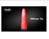 Dyfuzor czerwony - nakładka rozpraszająca światło do latarki Fenix z serii