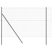 Ogrodzenie z słupkami Szary 1.6 x 10 m Stal