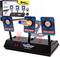 TARCZA ELEKTRYCZNA STRZELNICA DO PISTOLETÓW NERF 3 CELE WYŚWIETLACZ LICZNIK