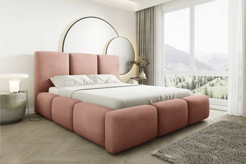 Łóżko Tapicerowane Bubble 180x200 z Pojemnikiem Stelaż Podnoszony na Arena.pl