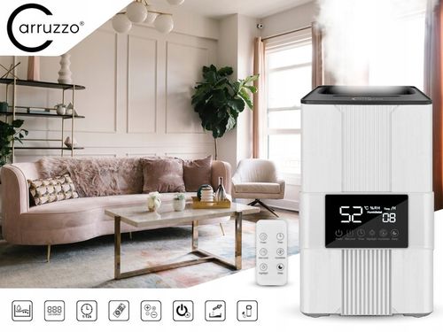 Nawilżacz powietrza AUTOMATYCZNY AROMATERAPIA 5w1 LCD +3 OLEJKI FILTR PILOT na Arena.pl