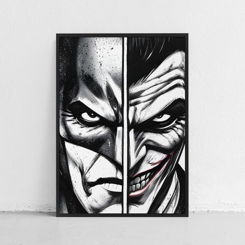 Plakat joker i batman 21x29,7 cm A4 na Arena.pl