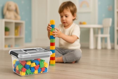 Pojemnik 15,5 l pudełko na klocki lego przezroczysty organizer z na Arena.pl