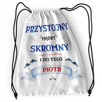 Plecak Sportowy Szkolny Dla Piotra Syna Dziecka Z Nadrukiem Ze Zdjęciem