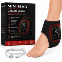 Masażer Kostki i Stopy Podgrzewający Wibrujący Przenośny Ładowanie USB