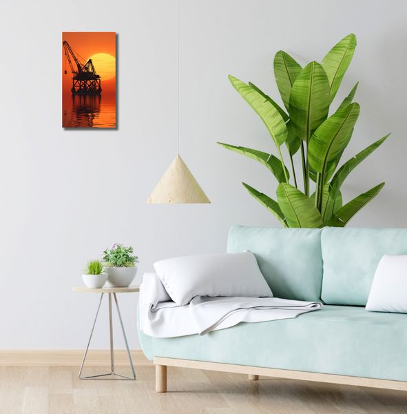 Obraz 20x40cm Sylwetka Przemysłu zdjęcie 2