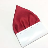 Czerwona malinowa poszetka trójkątna "Wypustka"