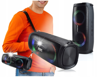 GŁOŚNIK BEZPRZEWODOWY USB AUX RGB Z RADIEM+PASEK