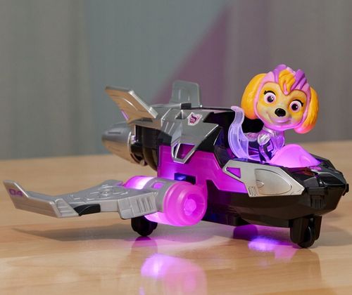 PSI PATROL SKYE POJAZD AUTO WIELKI FILM KOSMOPIESKI + GRATIS CHASE 17 CM na Arena.pl