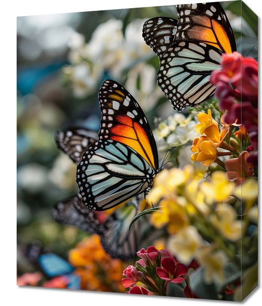 Obraz 40x50cm Motyle Na Łące zdjęcie 1