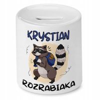 Skarbonka 330 Ml Dla Krystiana Syna Dziecka Z Nadrukiem Ze Zdjęciem