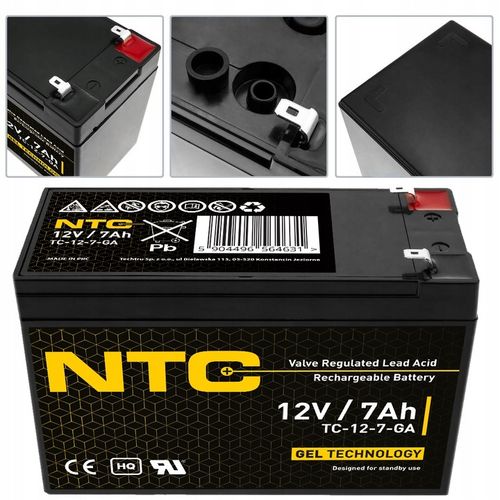 AKUMULATOR ŻELOWY BEZOBSŁUGOWY UPS 12V 7Ah (wymiar 7.2Ah, 7.5Ah, 9Ah, 10Ah) na Arena.pl