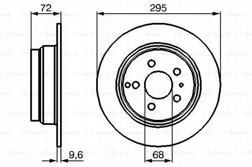 TARCZA HAM TYL 296X10 P BOSCH na Arena.pl