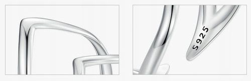 Pierścionek Srebrny 925 2 V Pierścionki Srebrne Regulowany Srebro na Arena.pl