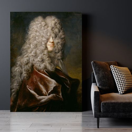 Obraz na płótnie portret włosy loki 50x70 cm na Arena.pl