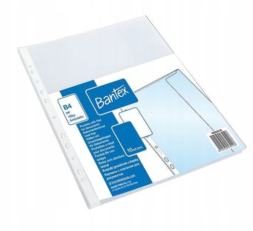koszulki groszkowe bantex b4 z klapką 120 mic. 10 szt. na Arena.pl