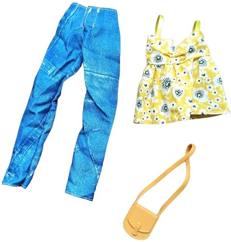 Ubranka dla Lalek SPODNIE BLUZKA TOREBKA Ciuchy #A1 na Arena.pl