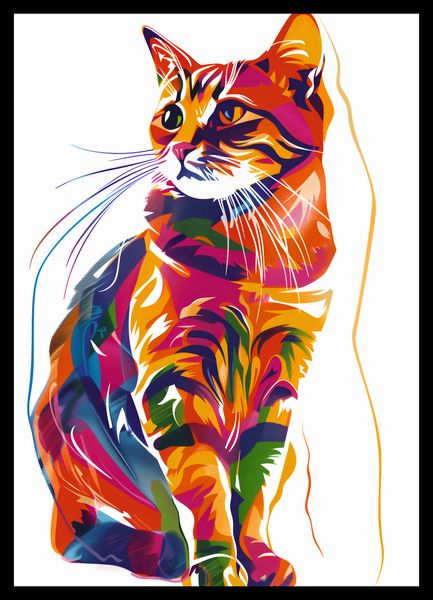 Plakat 29,7x42cm Nasycony Kot zdjęcie 2