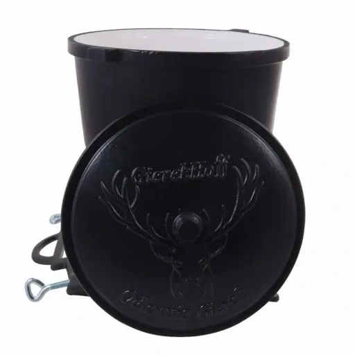 Kociołek żeliwny emaliowany garnek myśliwski 11 L zdjęcie 12