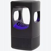 PUŁAPKA NA OWADY UV lampa owadobójcza na USB WCIĄGA LATAJĄCE INSEKTY czarna