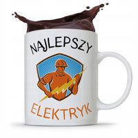Kubek Prezent Dla Elektryka Najlepszy Elektryk Z Nadrukiem Ze Zdjęciem