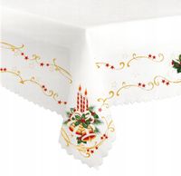 OBRUS BOŻE NARODZENIE ŚWIĄTECZNY 140X220CM WIGILIA