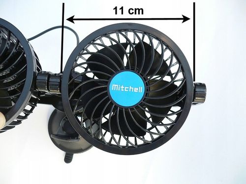 SUPER WENTYLATOR WIATRAK SAMOCHODOWY PODWÓJNY 24V na Arena.pl