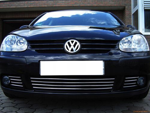 VW GOLF V 5 - Listwy CHROM GRILL Zderzak Atrapa na Arena.pl