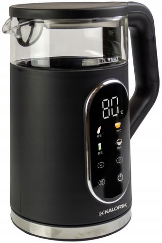 CZAJNIK ELEKTRYCZNY REGULACJA TEMPERATURY DIGITAL CZARNY 1,7L 2200W na Arena.pl