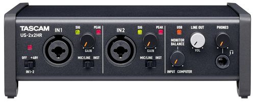 Tascam US-2x2 HR - Interfejs USB Audio, 2 wejścia, 2 wyjścia na Arena.pl