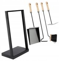 Zestaw Kominkowy Narzędzia Akcesoria Kominka Pogrzebacz Przybory 5w1