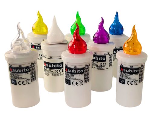 Wkład LED do zniczy kapliczek SUBITO S6 żółty do 1200h 1szt. na Arena.pl