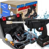 MYJKA CIŚNIENIOWA AKUMULATOROWA 48V MYJKA SAMOCHODOWA PIANOWNICA + WALIZKA