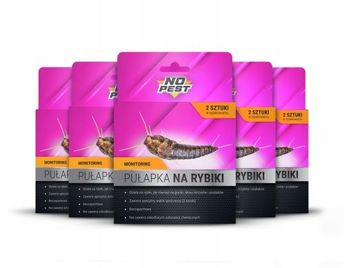 SKUTECZNA PUŁAPKA LEP NA RYBIKI CUKROWE SREBRZYKI SZUBAKI 10 SZTUK NO PEST na Arena.pl