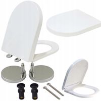 DESKA WC SEDESOWA KLOZETOWA WOLNOOPADAJĄCA WYPINANA KSZTAŁT U ESTIVA