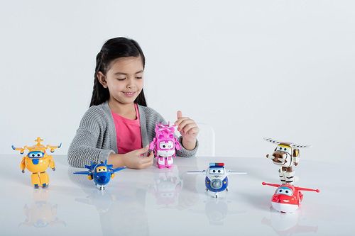 Super Wings Figurka Transformujący samolot robot Jerome Lotek na Arena.pl