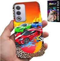 ETUI DO OPPO A80 5G - DLA DZIECI, SAMOCHODY WYŚCIGOWE + FOLIA