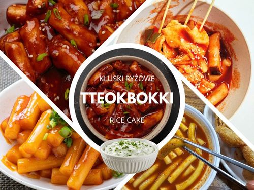 kluski ryżowe tteokbokki koreańskie topokki rice cake w słupkach 1kg na Arena.pl