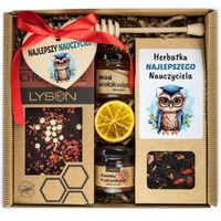 ZESTAW PREZENT NA DZIEŃ NAUCZYCIELA DLA WYCHOWAWCY MIÓD HERBATA