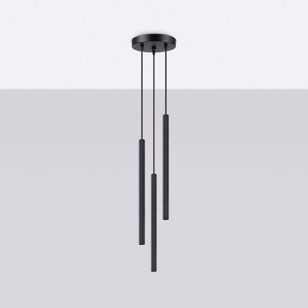 Lampa wisząca ARCHE 3P czarna zdjęcie 2