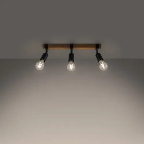 Plafon ZUCA 3 czarny na Arena.pl