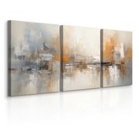 Obrazy Do Sypialni Salonu Set Beton Abstrakcja Nowoczesny Styl 90cm x 40cm