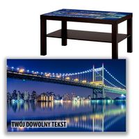 BLAT SZKLANY IKEA LACK Most z Twoim napisem 90x55cm 034a