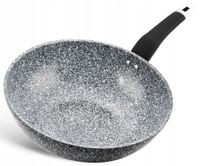 PATELNIA GRANITOWA Głęboka WOK 24cm 2,3L Wysoka INDUKCJA GAZ 9131